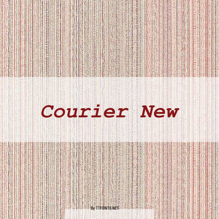 Courier New example